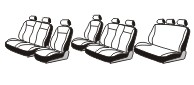 Seat covers VW T5/Caravelle (2003-2013)
