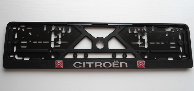 Relief number plate holder - Citroen