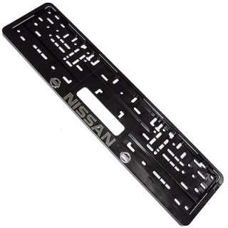 Relief number plate holder - Nissan