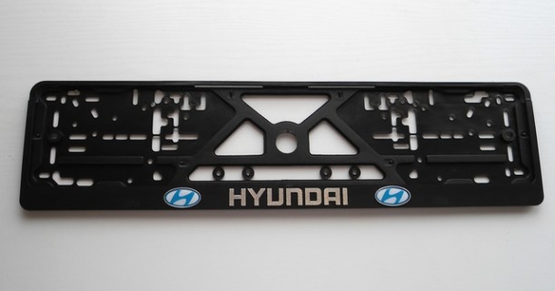 Relief number plate holder - Hyundai