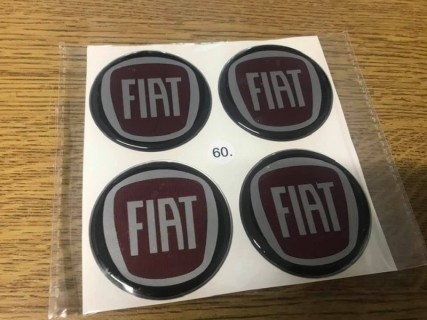 Wheel stickers set Fiat 60mm