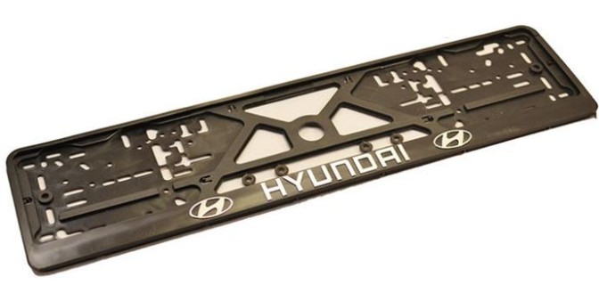 Relief number plate holder - HYUNDAI