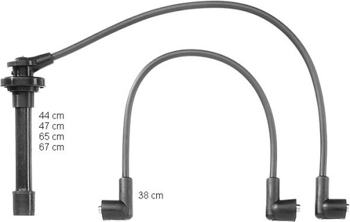 Ignition cables Nissan Almera 1.4 (1995-) / Primera 1.6 (1990-1996)