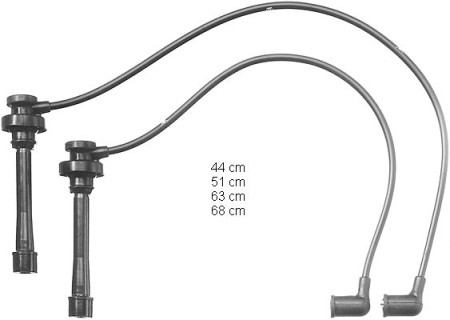 Ignition cables  Mitsubishi Carisma 1.6-1.8 (1995-2000) / Galant 1.8-2.0 (1993-2000)/ Lancer 1.6 (1992-2000)
