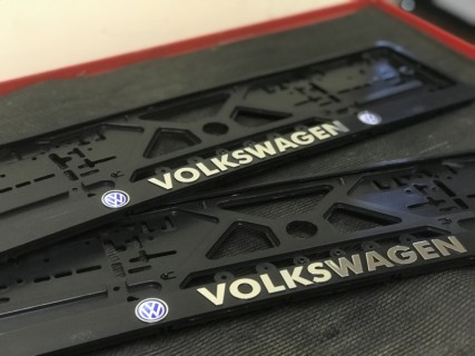 2pcs x 3D number plate holder - Volkswagen 