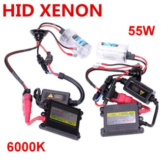 HID xenon H8/H9/H11, 2 bulbs, 2 monoblocks M1, 55W, 6000K, E13  
