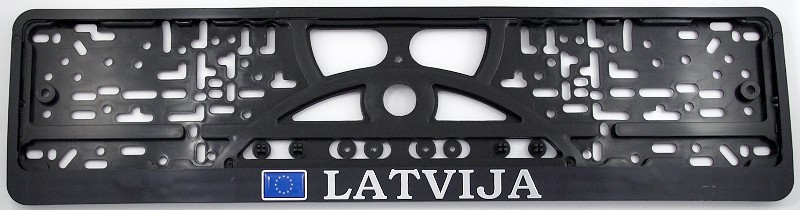 3D plate number holder  - Latvija/flags