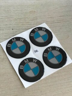 ALLOY WHEEL TRIM CENTRE CAP DECAL LOGO - BMW 56mm