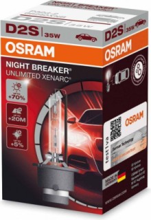 Xenon bulb - Osram Unlimited Xenarc Night Braker D2S (+70%), color 4300K, 35W, 12V