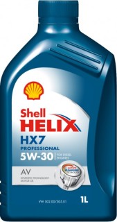 Synthetic motor oil Shell Helix HX7 PROFESSIONAL AV 5W30, 1L